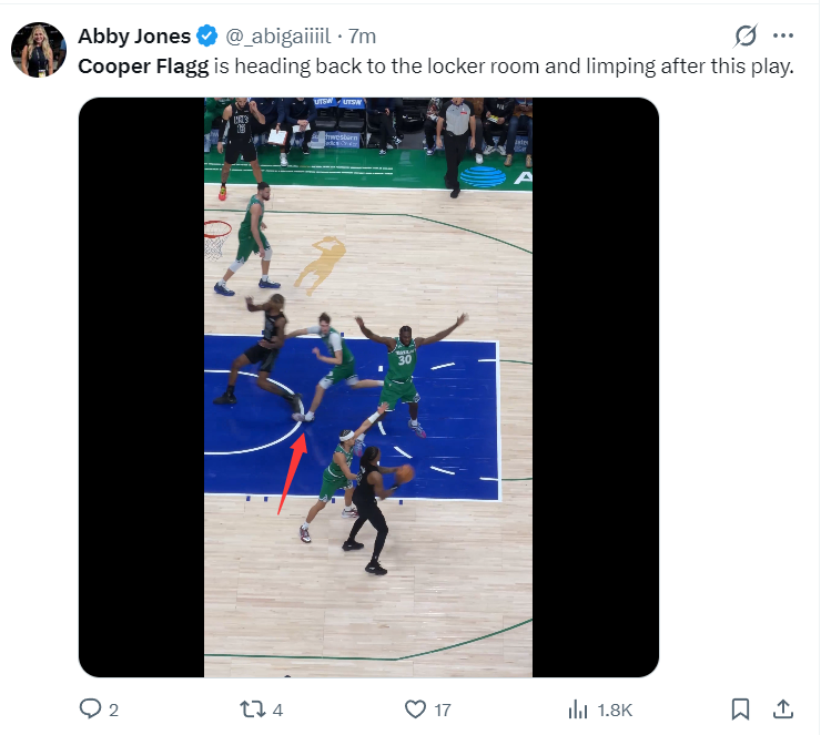 下一个詹皇真来了？弗拉格脚踝90度扭曲毫发无损 轰27+5献关键球